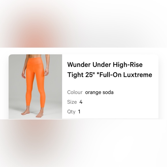 Lululemon Wonder Under High-Rise full on luxtreme - Picture 2 of 5